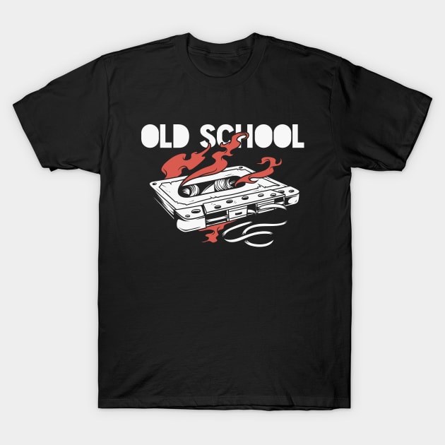 Old School Cassette Tape Vintage Graphic T-Shirt by SLAG_Creative